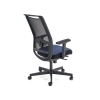GULIETTA fotel gabinetowy, oparcie - siatka, siedzisko - czarny / niebieski - ERF6026-121008