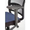 GULIETTA fotel gabinetowy, oparcie - siatka, siedzisko - czarny / niebieski - ERF6026-121012