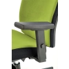 POP fotel pracowniczy, kolor: pasek boczny - czarny RN60999, front - zielony M38-121102