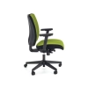 POP fotel pracowniczy, kolor: pasek boczny - czarny RN60999, front - zielony M38-121109