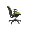 POP fotel pracowniczy, kolor: pasek boczny - czarny RN60999, front - zielony M38-121110