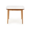 BARRET stół kolor blat - biały mat, nogi - dąb lefkas (90-190x80x75 cm) (1p=1szt)-121163