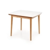 BARRET stół kolor blat - biały mat, nogi - dąb lefkas (90-190x80x75 cm) (1p=1szt)-121172