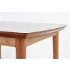 BARRET stół kolor blat - biały mat, nogi - dąb lefkas (90-190x80x75 cm) (1p=1szt)-121175