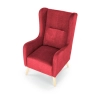 CHESTER 2 fotel wypoczynkowy bordowy (tkanina Vogue 7 Bordeaux)-121235