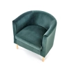 CLUBBY 2 fotel wypoczynkowy ciemny zielony / naturalny (1p=1szt)-121285