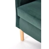 CLUBBY 2 fotel wypoczynkowy ciemny zielony / naturalny (1p=1szt)-121290