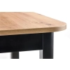 FLORIAN stół rozkładany blat - dąb artisan, nogi - czarny (2p=1szt)-121498
