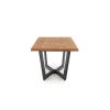 MASSIVE stół rozkładany 160-250x90x77 cm jasny dąb/czarny (2p=1szt)-121998
