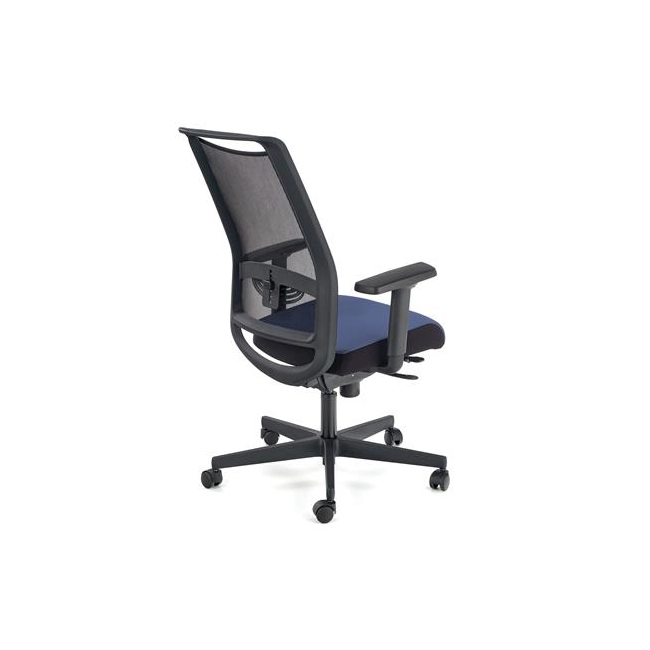 GULIETTA fotel gabinetowy, oparcie - siatka, siedzisko - czarny / niebieski - ERF6026-121008