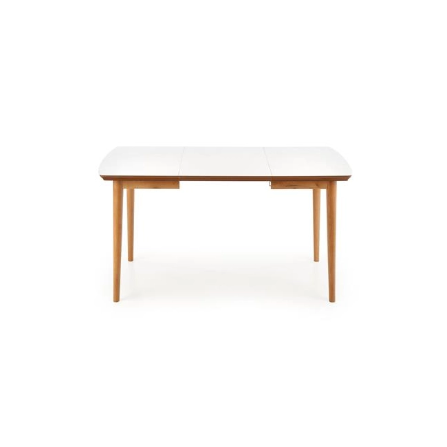 BARRET stół kolor blat - biały mat, nogi - dąb lefkas (90-190x80x75 cm) (1p=1szt)-121169