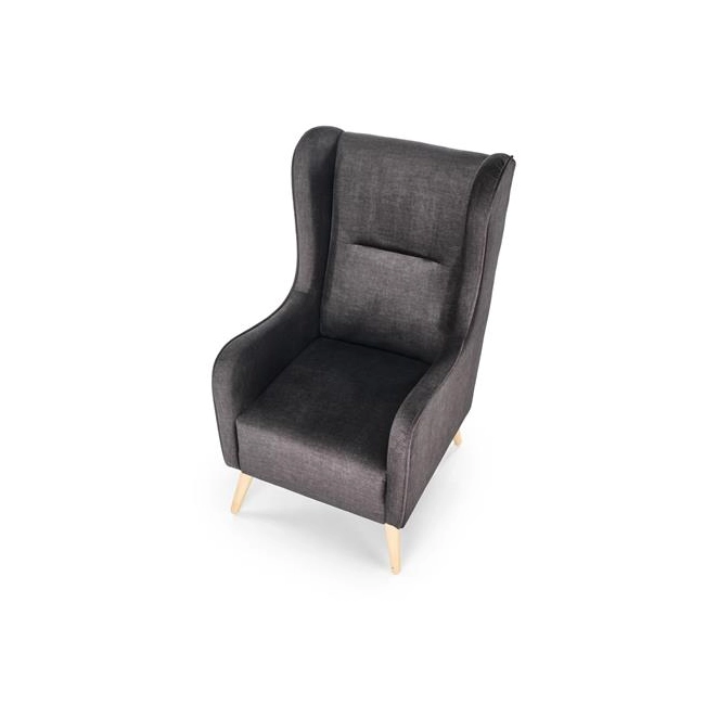CHESTER 2 fotel wypoczynkowy antracytowy (tkanina 17. Charcoal)-121225