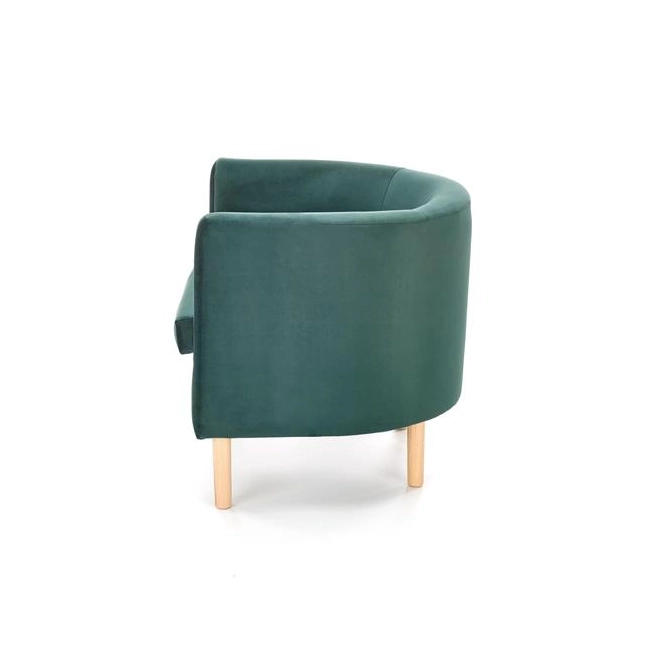 CLUBBY 2 fotel wypoczynkowy ciemny zielony / naturalny (1p=1szt)-121288