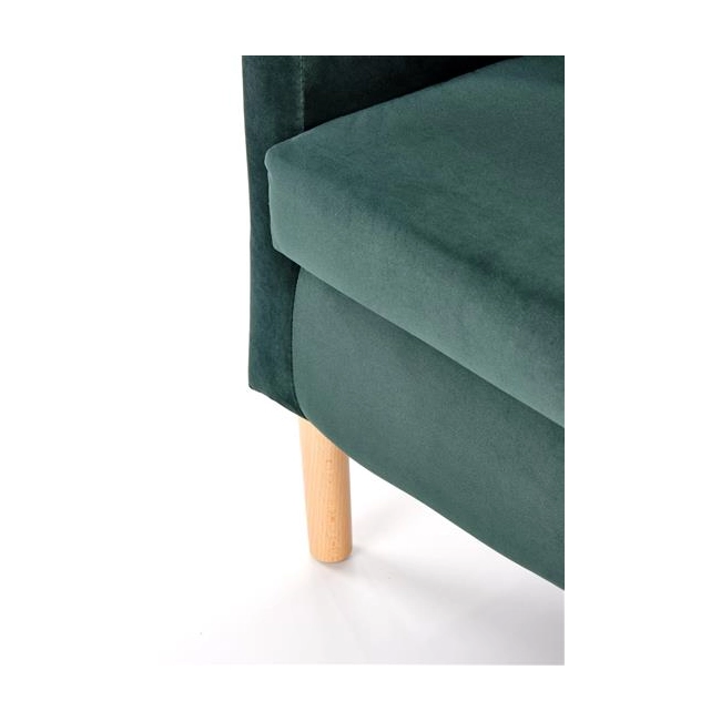 CLUBBY 2 fotel wypoczynkowy ciemny zielony / naturalny (1p=1szt)-121290