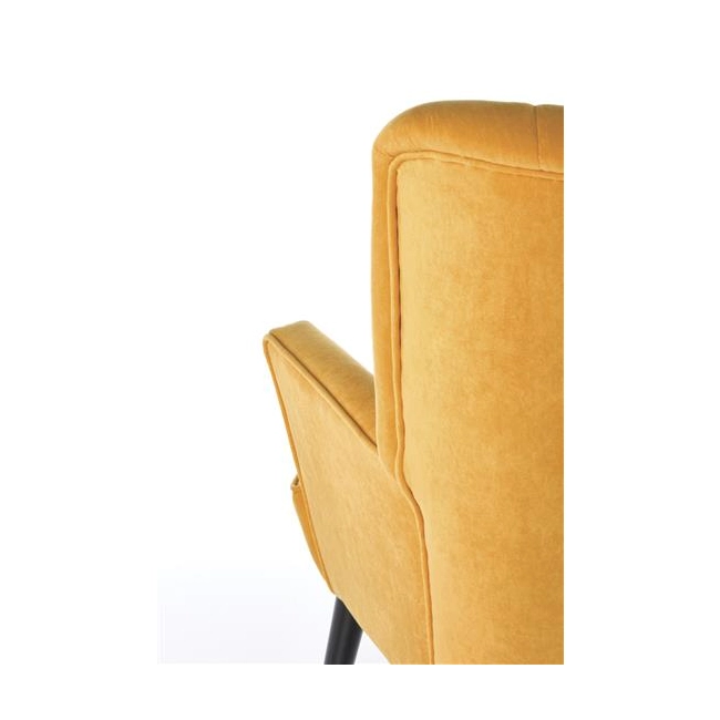 DELGADO fotel wypoczynkowy musztardowy-121421