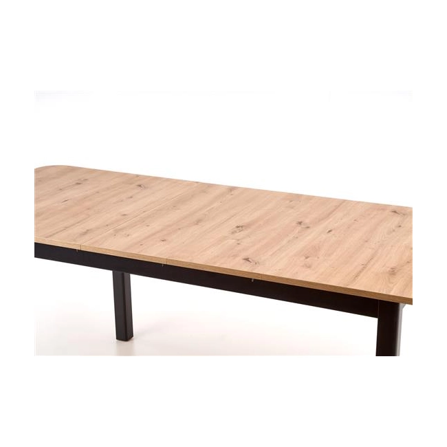 FLORIAN stół rozkładany blat - dąb artisan, nogi - czarny (2p=1szt)-121488