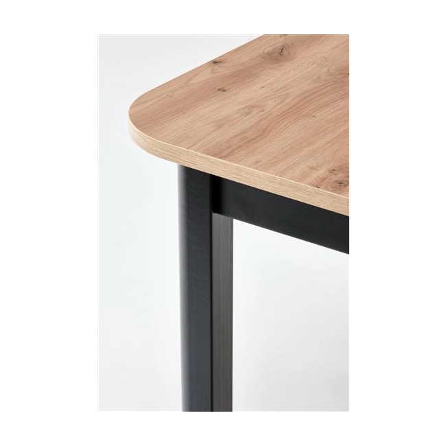 FLORIAN stół rozkładany blat - dąb artisan, nogi - czarny (2p=1szt)-121497