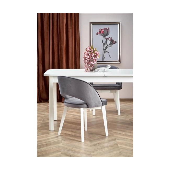 FLORIAN stół rozkładany blat - biały, nogi - biały (2p=1szt)-121510