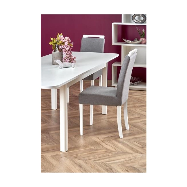 FLORIAN stół rozkładany blat - biały, nogi - biały (2p=1szt)-121518