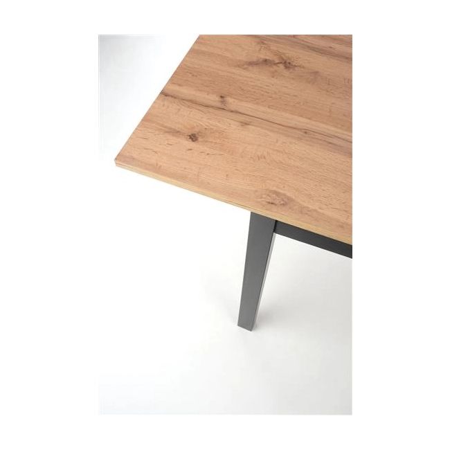 GREG stół rozkładany kolor dąb wotan/czarny (1p=1szt)-121606
