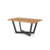 MASSIVE stół rozkładany 160-250x90x77 cm jasny dąb/czarny (2p=1szt)-122000
