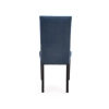 DIEGO 2 krzesło czarny / tap. velvet pikowany Pasy - MONOLITH 77 (granatowy) (1p=2szt)-122363