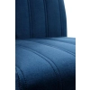 DIEGO 2 krzesło czarny / tap. velvet pikowany Pasy - MONOLITH 77 (granatowy) (1p=2szt)-122366