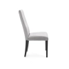 DIEGO 2 krzesło czarny / tap. velvet pikowany Pasy - MONOLITH 85 (jasny popiel) (1p=2szt)-122369