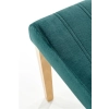 DIEGO 3 krzesło dąb miodowy / tap. velvet pikowany Pasy - MONOLITH 37 (ciemny zielony) (1p=2szt)-122382