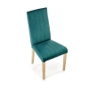 DIEGO 3 krzesło dąb miodowy / tap. velvet pikowany Pasy - MONOLITH 37 (ciemny zielony) (1p=2szt)-122385