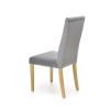 DIEGO 3 krzesło dąb miodowy / tap. velvet pikowany Pasy - MONOLITH 85 (jasny popiel) (1p=2szt)-122398