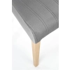DIEGO 3 krzesło dąb miodowy / tap. velvet pikowany Pasy - MONOLITH 85 (jasny popiel) (1p=2szt)-122399