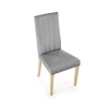 DIEGO 3 krzesło dąb miodowy / tap. velvet pikowany Pasy - MONOLITH 85 (jasny popiel) (1p=2szt)-122404