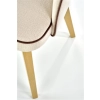 MARINO krzesło dąb miodowy / tap. MONOLITH 04 (kremowy) (1p=1szt)-122540