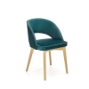 MARINO krzesło dąb miodowy / tap. MONOLITH 37 (ciemny zielony) (1p=1szt)-122553