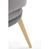 MARINO krzesło dąb miodowy / tap. MONOLITH 85 (jasny popiel) (1p=1szt)-122569