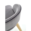 MARINO krzesło dąb miodowy / tap. MONOLITH 85 (jasny popiel) (1p=1szt)-122570