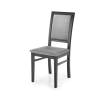 SYLWEK1 krzesło czarny / tap: velvet Monolith 85 (popiel) (1p=2szt)