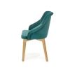 TOLEDO 2 krzesło dąb miodowy / tap. MONOLITH 37 (ciemny zielony) (1p=1szt)-122627