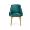 TOLEDO 2 krzesło dąb miodowy / tap. MONOLITH 37 (ciemny zielony) (1p=1szt)-122632