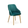 TOLEDO 2 krzesło dąb miodowy / tap. MONOLITH 37 (ciemny zielony) (1p=1szt)-122633