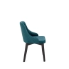 TOLEDO 3 krzesło czarny / tap. velvet pikowany Karo 4 - MONOLITH 37 (ciemny zielony) (1p=1szt)-122653