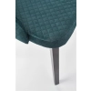 TOLEDO 3 krzesło czarny / tap. velvet pikowany Karo 4 - MONOLITH 37 (ciemny zielony) (1p=1szt)-122657