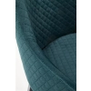 TOLEDO 3 krzesło czarny / tap. velvet pikowany Karo 4 - MONOLITH 37 (ciemny zielony) (1p=1szt)-122658