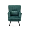 PAGONI fotel wypoczynkowy c. zielony / czarny (tkanina Bluvel #78) (1p=1szt)-122751