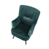 PAGONI fotel wypoczynkowy c. zielony / czarny (tkanina Bluvel #78) (1p=1szt)-122752
