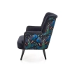 PAGONI fotel wypoczynkowy czarny (tkanina Bluvel #19) (1p=1szt)-122757