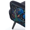 PAGONI fotel wypoczynkowy czarny (tkanina Bluvel #19) (1p=1szt)-122759