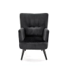 PAGONI fotel wypoczynkowy czarny (tkanina Bluvel #19) (1p=1szt)-122763