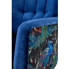 PAGONI fotel wypoczynkowy granatowy / czarny (tkanina Bluvel #86) (1p=1szt)-122771